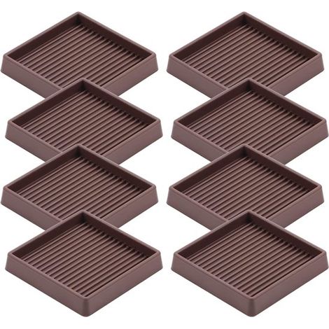3x3 Zoll große rutschfeste Möbelgleiter aus Gummi - rutschfeste Möbelköpfe und -füße - rutschfeste Bodenschoner für Bett und Sofa (1/5)
