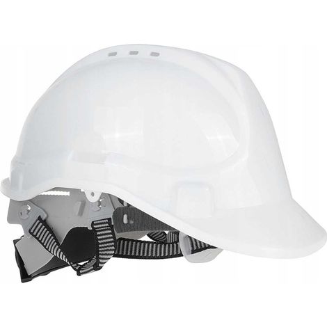 Casque de sécurité de chantier réglable - blanc (50) (1/5)