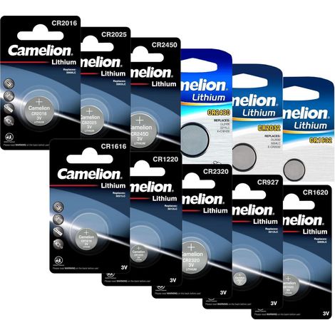 Pile bouton CAMELION, CR2032, Lithium, 3 V, 220 mAh, 1 pièce (1/2)