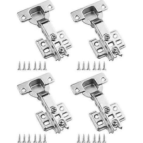 Charnière hydraulique haut de gamme avec joint de qualité, réglable, supporte 35 kg, différentes options de couvercle pour portes d'armoires ( ) (1/5)