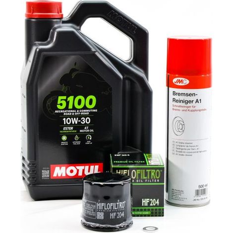 Kit Entretien Vidange Standard pour HONDA NC 750 X de 2014 à 2023 - MOTUL 5100 10W30 4L