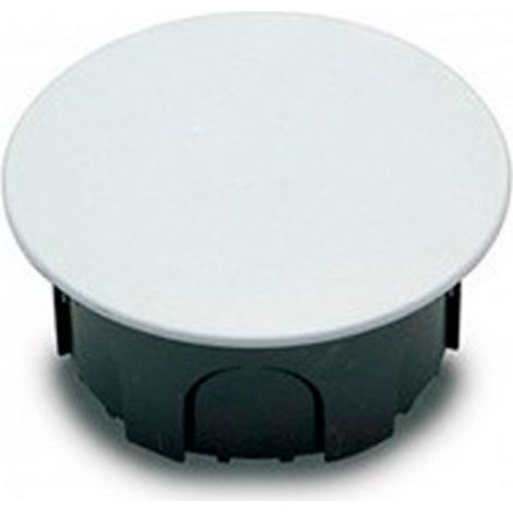 Boîte d'encastrement ronde avec griffe – Fixation sécurisée – Pour installations électriques murales durables – Compatible avec béton et plâtre – Famatel