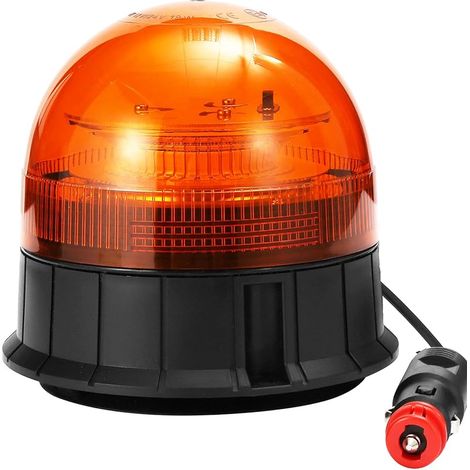 12/24V LED Gyrophare Magnetique,Gyrophare led Orange Agricole Tracteur Voiture,19W Orange LED Clignotante Magnétique,39LEDS Ornage d'Urgence Avertissement Amber Strobe pour Chariot Élévateur (1/5)