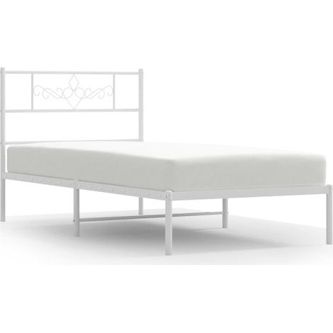 Maison Exclusive - Giroletto con Testiera Metallo Bianco 80x200 cm