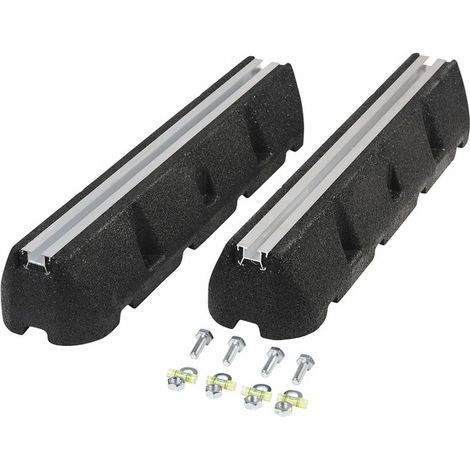 Diff – Supports de fixation en granulé de gomme SBR recyclé – Dimensions 600x130x95mm – Charge maximale 700kg – Avec boulonnerie de fixation - XS600