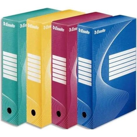 Esselte BOXYCOLOR Set mit 10 farbigen Archivboxen