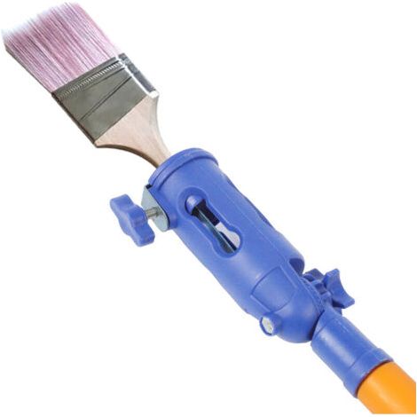 Rallonge de pinceau en acier inoxydable plastique rotatif à 180 degrés Rallonge de pinceau pour peinture d'angle (1/4)