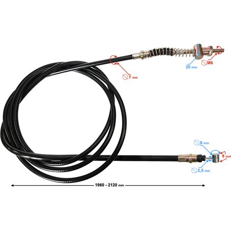 Câble de frein arrière pour scooter avec moteur GY6 de 210 cm³ (1/3)