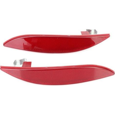 Réflecteur de pare-chocs pour RENAULT MEGANE MK3 2008 - 2013 - Blanc - ATYHAO (1/4)