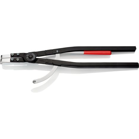 KNIPEX 44 20 J51 Alicate para arandelas para arandelas interiores en taladros recubierto de pintura pulverizada, negro 590 mm