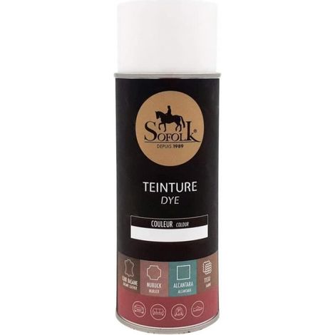 Tintura per pelle professionale CIOCCOLATO - SOFOLK: divano, poltrona club, scarpe (Aerosol 400ml) (1/4)