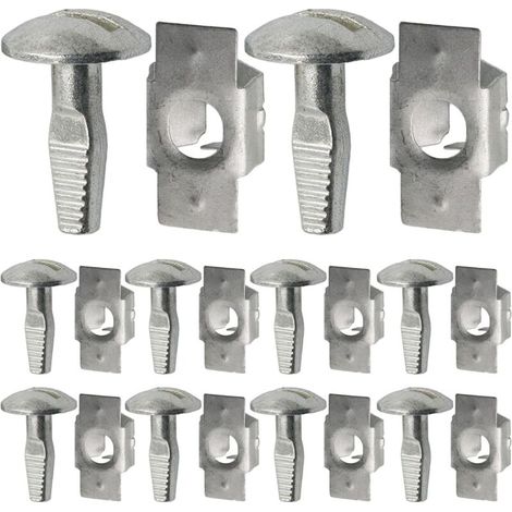 10 paires de clips de fixation pour cache-moteur inférieur, clips de montage en alliage d'aluminium pour fixations de cache-moteur inférieur automobile 703016 703018, remplacement compatible pour 2 (1/4)