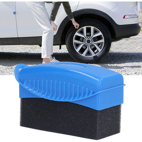 Schwammbürste zum Polieren und Wachsen, Schwamm zum Abwischen der Innenausstattung, blau (1/5)