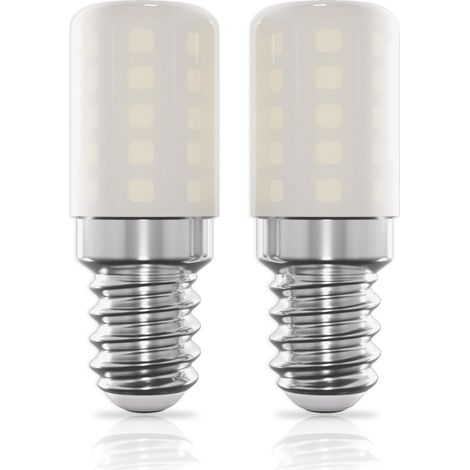 Ampoule Frigo LED E14 3W = 30W 350LM Blanc Froid 6000K Lot de 2 Ampoule LED E14 Petit Ampoule E14 pour Réfrigérateur, Machine à Coudre, Lampe de Sel, Non Dimmable, Sans Scintillement (1/5)