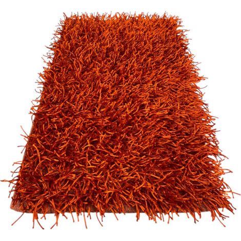 TAPPETO SHAGGY ARANCIO MODERNO tutte le misure Cm. 200x200 (1/5)