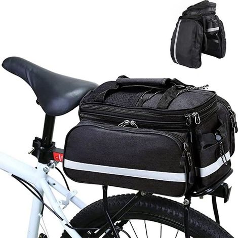 Porte-bagages de vélo Sacs de sacoche pour sac de sacoche arrière de vélo Sac de bagage indéchirable Sac de vélo Porte-bagages de vélo multifonctionnel Sac de siège arrière de vélo Housse de pluie (1/5)