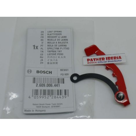 Repuesto original BOSCH 2609006441  Resorte de hoja