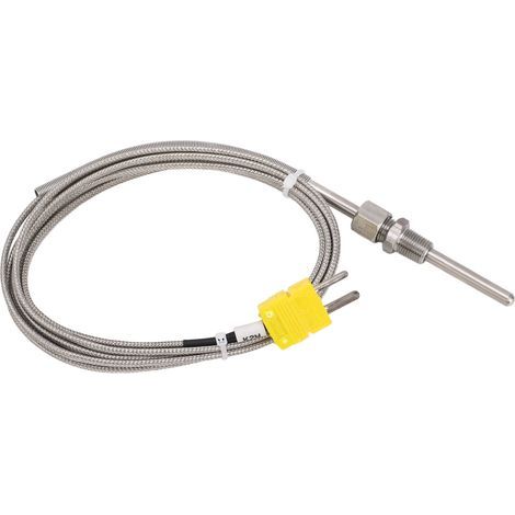 Thermoelement Typ K, 1/8 NPT 80 mm, Temperaturfühler, gelber Stecker – 100 bis 1250 °C (1/5)