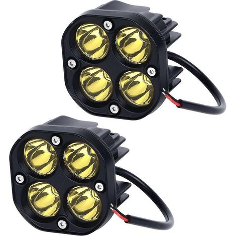 2 Stück LED-Autoscheinwerfer, quadratisch, 3 Zoll, 6000K bis 6500K, IP67 wasserdicht, Würfel-Scheinwerfer, Arbeitsleuchte für Fahrzeuge