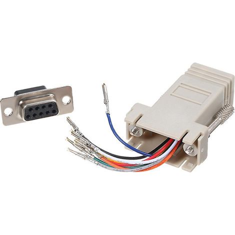 RJ45 to Serial Port Female to DB 9PIN Adapter 8P8C Module Modem Connector (1/5)