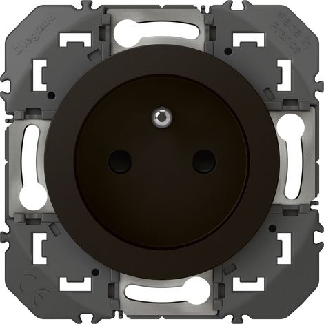 Legrand – Prise de courant 2P+T Dooxie – 16A 3680W – Connexion rapide sans outil – Encastrable 50mm – Noir