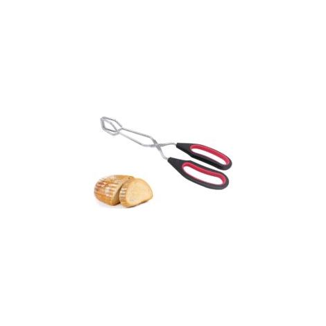 Confezione da 1 pinza da cucina a forbice in acciaio inossidabile, pinze da cucina in acciaio inossidabile, antiscivolo e comode, adatte per cucinare in casa e per grigliate all'aperto - Crezuo