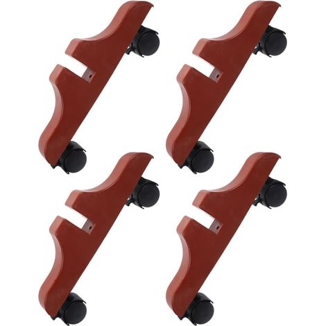 Lot de 4 Bases de Séparation de Pièce à roulettes Réglables pour Salon et Hôtel, Support Robuste avec Hauteur Ajustable et Installation Facile, Design Créatif (1/5)
