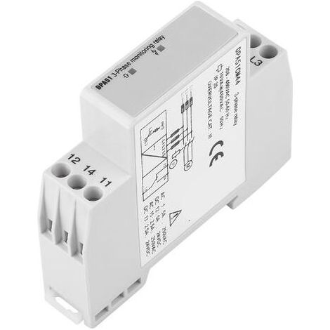 Relais de surveillance triphasé DPA51CM44, protecteur de séquence de phases 208-480 V CA (1/5)
