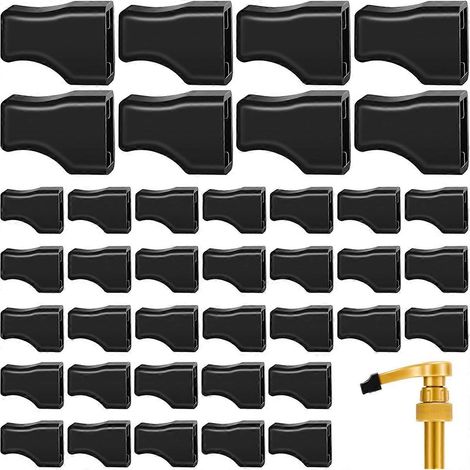 40 schwarze Gummi-Pumpenaufsätze für Kaffeesirup, kompatibel mit Siruppumpen, Spendern sowie Öl- und Spirituosenflaschen. (1/5)