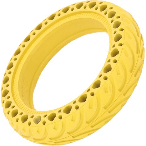 Pneu increvable 8.5x2.0 pour trottinette électrique Xiaomi M365 Pro - Amorti et durable - Jaune (1/5)