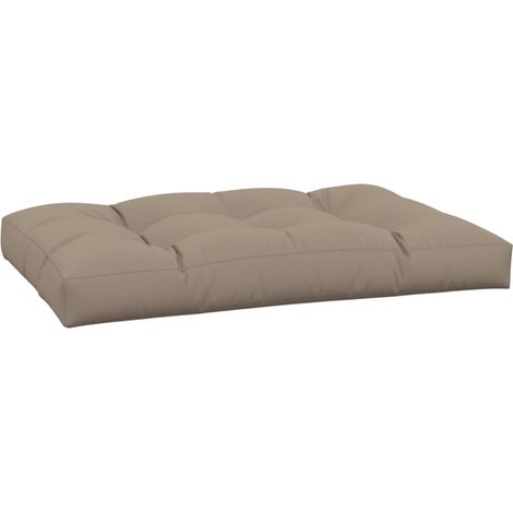 Maison Exclusive - Cojín de asiento de jardín de tela gris taupe