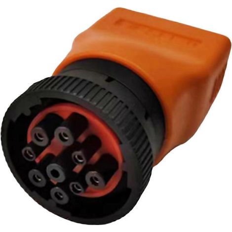 Adaptateur de câble OBD2 vers 9 broches pour terminal de diagnostic de camions adaptateur pour testeur informatique de camions. (1/5)