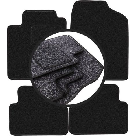 Tapis De Voiture - Polypropylène - Pour Toyota Celica VIII Coupé (1999-2006) - Anthracite - Lot Complet (1/5)
