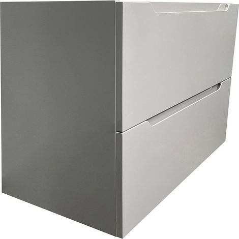 Mobile sotto lavabo sospeso 80 cm Grigio - STEFANIE (1/5)