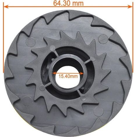 Lot de 6 Compatible avec la bobine accessoire de tondeuse à gazon Parkside PRT 550 A1-B2-C3 TLP-1 - (1/4)