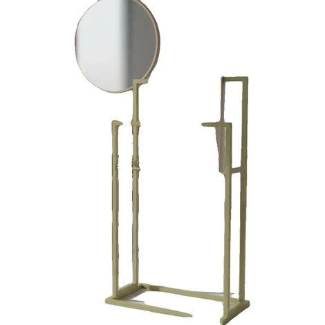 Stehender Handtuchhalter, Edelstahl, Wandmontage-Design, armeegrün (1/2)