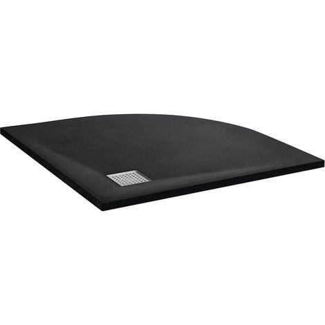 vidaXL Receveur de douche SMC Noir 90x90 cm (1/5)