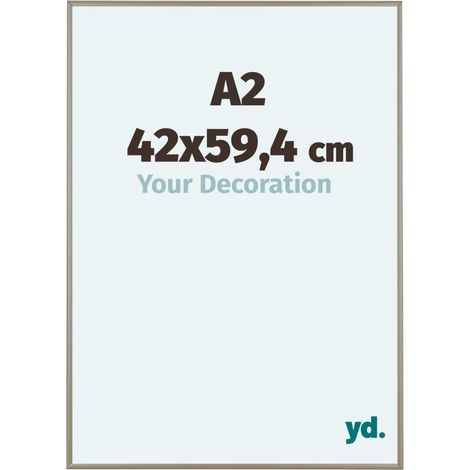 yd. - Cadre photo A2 42x59.4 - Champagne - Aluminium - Kent