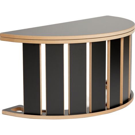 Garronda Set 2 in 1 Kletterbogen mit Tischplatte Montessori Spielzeug ab 1 Jahr GD-0061 (Schwarz Kletterbogen mit Tischplatte)