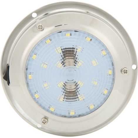 Plafonnier LED étanche IP65 pour caravane et bateau, boîtier en inox 316, fonctionnement 12-24V DC, éclairage intérieur maritime (1/5)