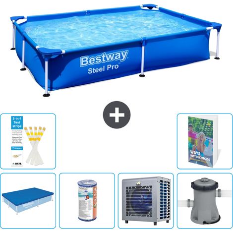 Bestway Bestway Steel Pro Rectangulaire - 221x150x43 cm - 7-pièces S29 (1/5)