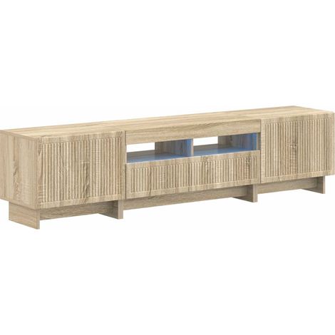 5-teiliges LED TV Schrank Sonoma-Eiche Holzwerkstoff vidaXL (1/5)