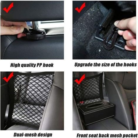 Filet sécurité extensible universel pour voiture et SUV, séparateur facile installer, pour enfants et animaux (1/4)