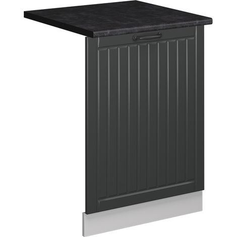 Panel frontal del lavavajillas Fame-Line, Antracita casa de campo, 60 cm , ET Antracita, Vicco (1/5)