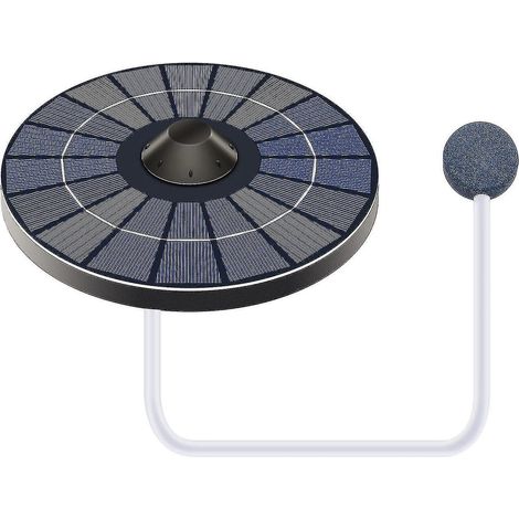 Pompe à oxygène solaire pour aérateur de bassin - Aérateur d'eau pour aquarium (1/4)