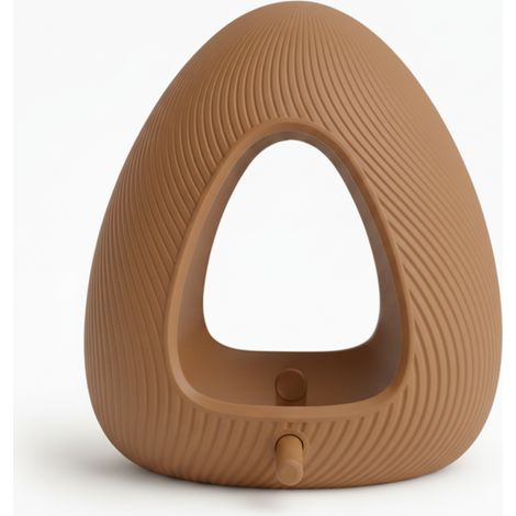 Mangeoire à oiseaux suspendue marron moderne pour balcon, jardin, terrasse