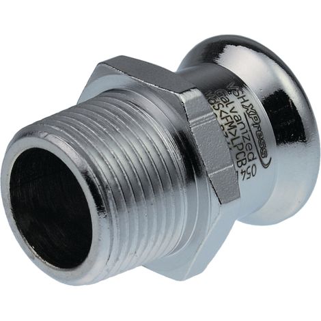 Raccord a sertir acier C Manchon de transition fem/male 28 x 1" Contour M