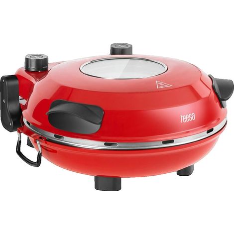Four à pizza Teesa Supreme+ 1200 W, pierre céramique 32 cm (1/3)