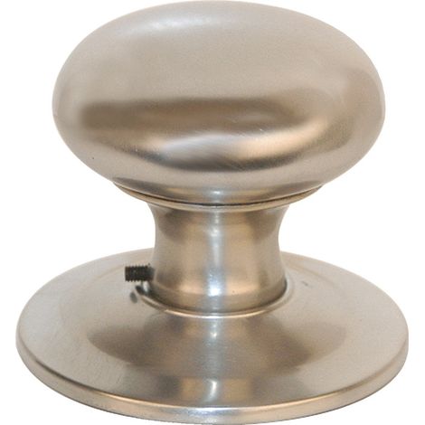 Bouton de porte laiton nickelé mat diamètre 70 mm - CHRISLIGNE CADAP (1/2)