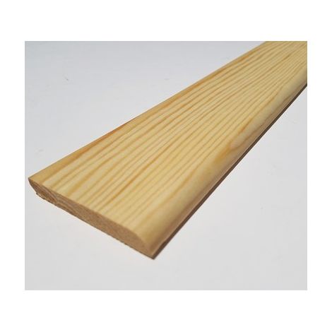 Battiscopa in legno massello di pino grezzo mm 10 x 70 x 2700 a pezzo dimensione disponibile: 70 x 10 x 2700 mm (1/3)